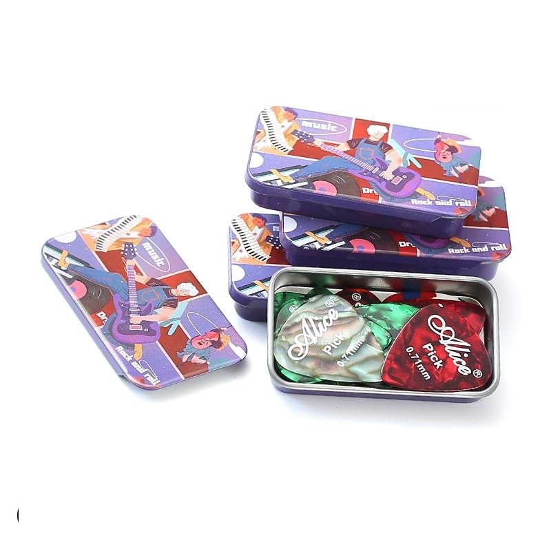 HASTHIP® 12 Pack Guitar Picks with Organizer Storage Box HASTHIP® 12 Pack Guitar Picks with Organizer Storage Box